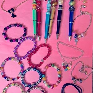 Pens, Bracelets, Necklaces and more